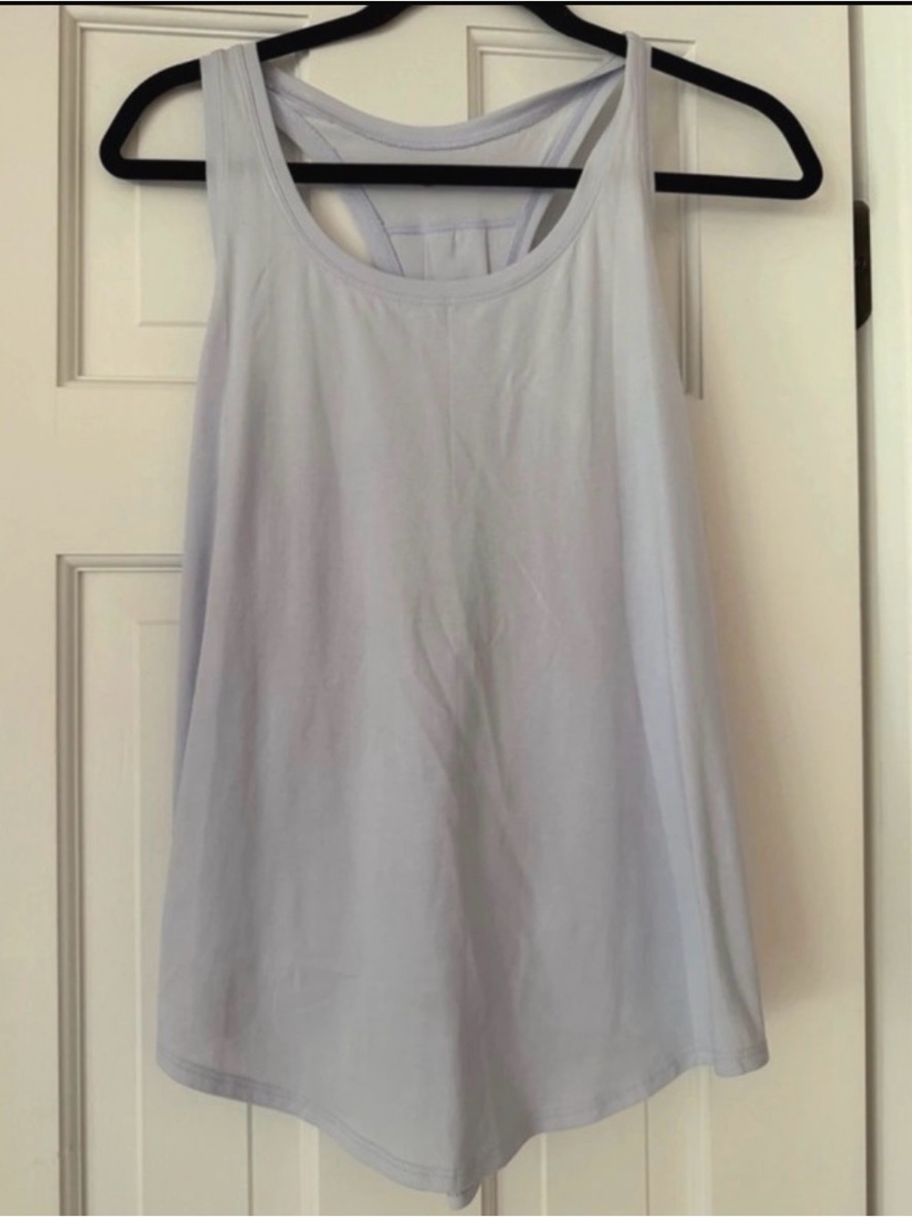 Lululemon Pleated Racerback Tank Light Blue/Purple Size 4